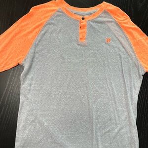 Mens hurly 3/4 length shirt